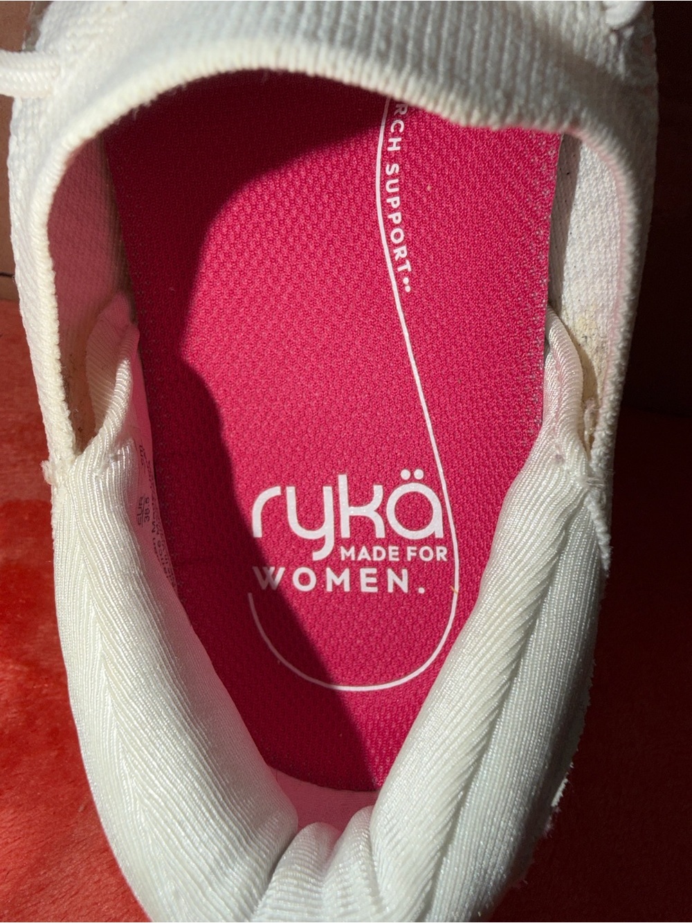 Like New Ryka Devotion Fuse Lightweight White Knit Walking Sneakers - Women’s 8 - Picture 9 of 11